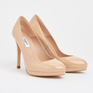 LK Bennett Nude Sledge Round Toe Platform 7/37